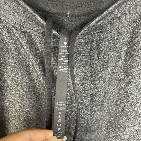 Lululemon Discipline Pants Men’s Large Heathered Gray Active Gym Running - Picture 5 of 11